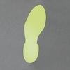 GLOW ANTI SKID FOOT. LEFT 10/PAC, Photoluminescent, 85,00 mm (W) x 210,00 mm (H)